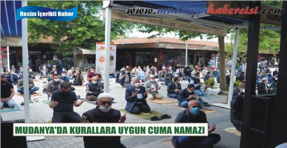 MUDANYA'DA KURALLARA UYGUN CUMA NAMAZI